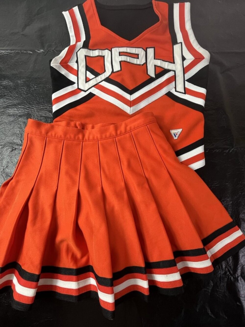 Cheerleader Uniform HS 34 Top 24 Fully Pleated Skirt Halloween Costume Outfit